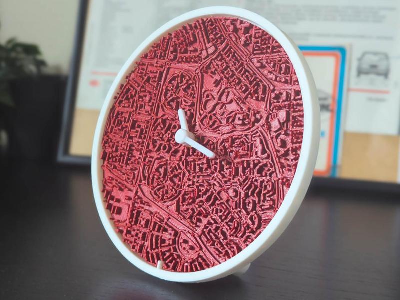 Customizable City Map Clock | Clock Kit 011