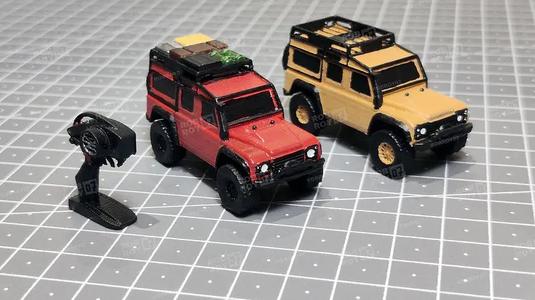 Mini Crawler Similar to Traxxas Defender TRX4 (1/100) for 1/10 Action Figures