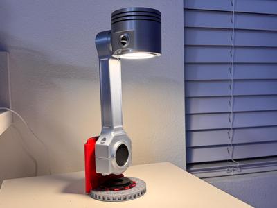 The Power of Light, an Engine Piston Lamp