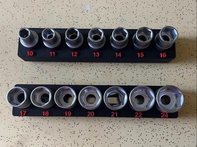 Wera 1/2″ Drive Socket Set, Metric, Gridfinity