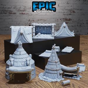 Bandit Camp Tents / Rogue Camp / Ruthless Trickster Base / Criminal Villager Building / Robber Clan / Dungeon Area Decoration