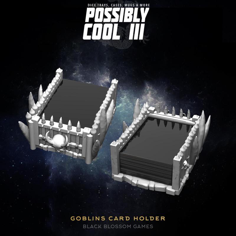 T3CH01 Goblins Card Deck Holder :: Possibly Cool Dice Tower 3
