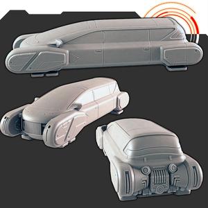 Sci-fi Vehicles: Hover Limo [Support-free]