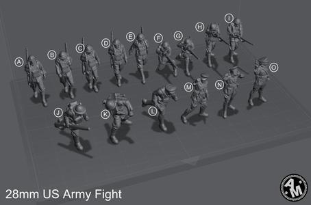 WW1 US Squad – Wargame – 28mm – Files Pre-supported – Files Test Printed.
