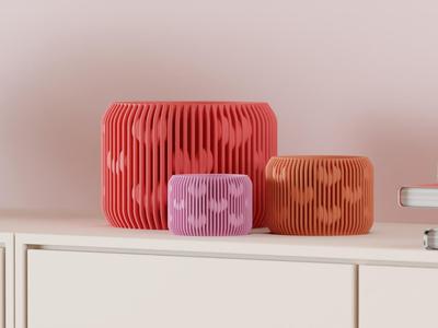 Plant Pot with Heart Pattern. Valentines Planter