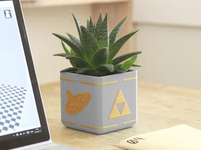 Zelda Planter – Single / Dual Extrusion Minimal Planter