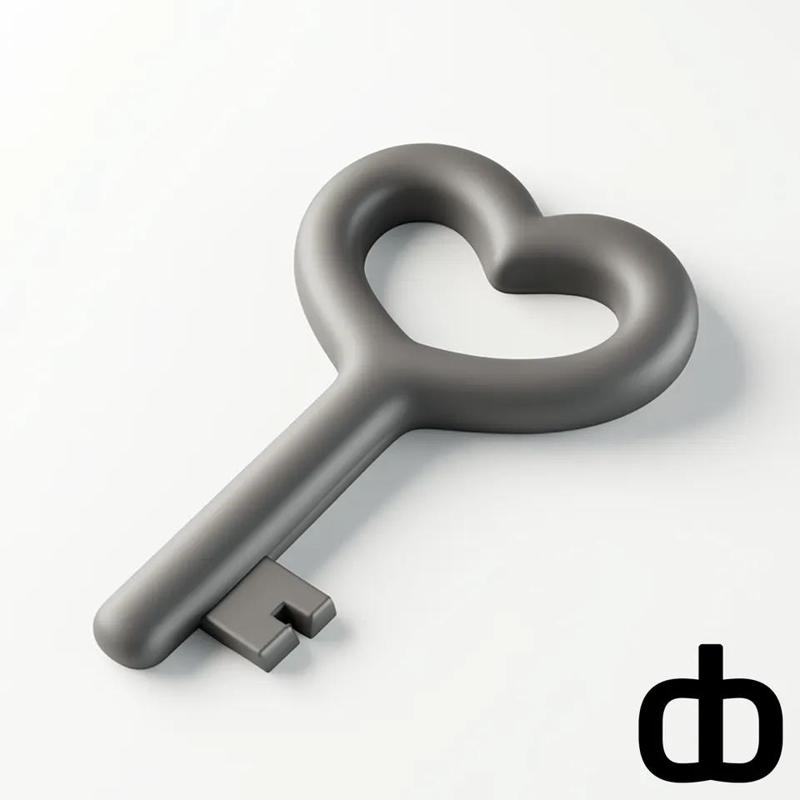 Heart-shaped Key