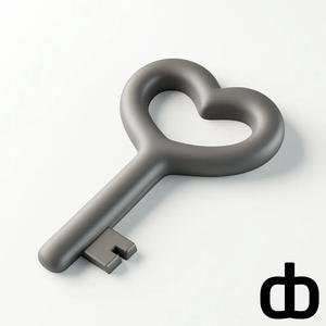 Heart-shaped Key