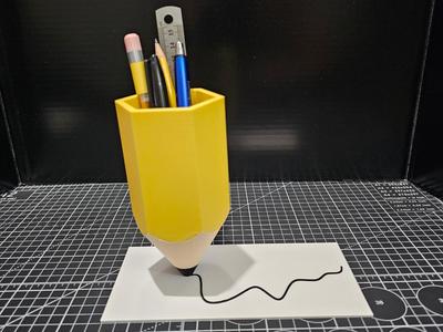 Pencil holder – Pencil with page – Multi parts