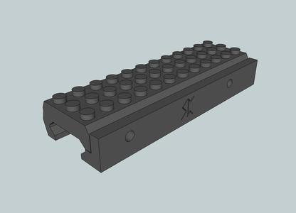 Picatinny Lego Rail adaptor