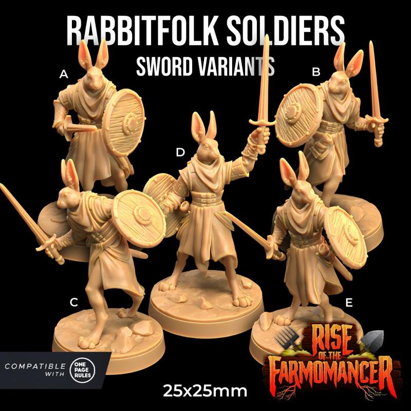 Rabbitfolk Soldiers Sword Variants