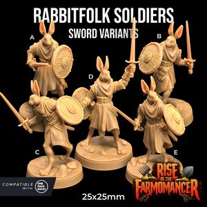 Rabbitfolk Soldiers Sword Variants