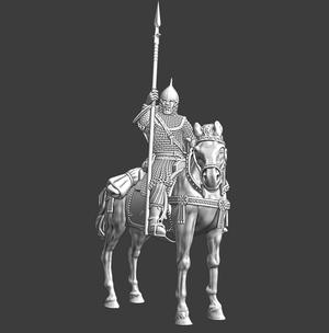 Medieval mounted Baltic Tribal Warrior