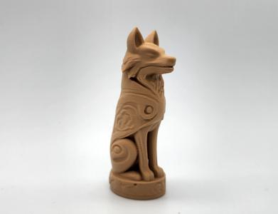 Wooden Wolf Totem