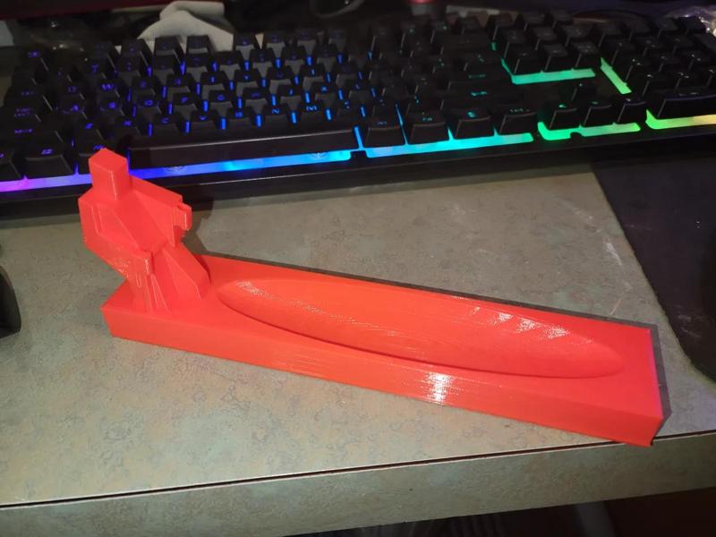 low poly samurai incense burner stand