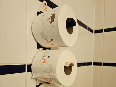 Modular wall-mounted toilet paper holder