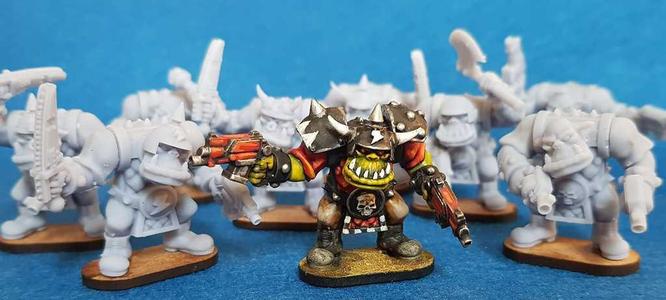 Multi-part retro space orcs