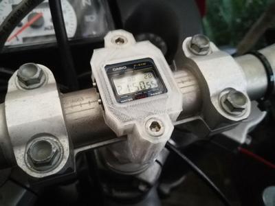Motorcycle Casio clock holder