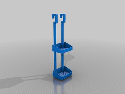 Shower storage rack basket for shower enclosure