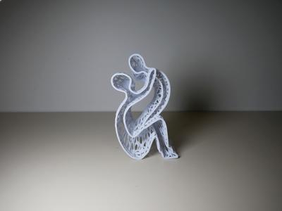 Mother and Child Voronoi Artwork