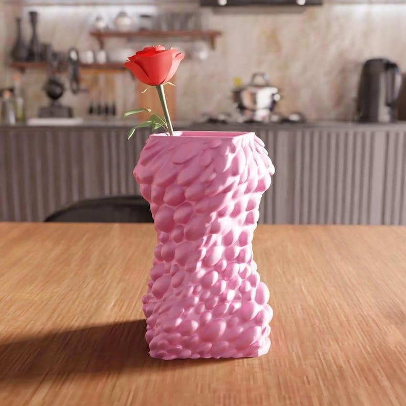 3D Blob Flower Vase STL File – Unique Gifts for Her, Modern Decor, 3D Print File, Art Deco Vase, Decorative Vase, 3D Printing