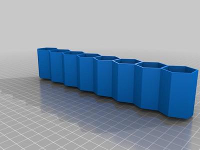 Hex paint bottle rack