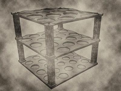 Stackable Miniature Trays sizes include 25mm, 32mm, and 40mm for Dungeons & Dragons or Warhammer 40k