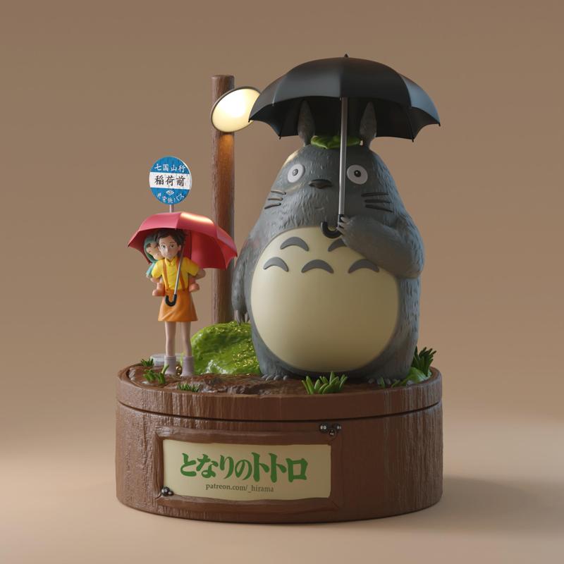 My Neighbor Totoro Umbrella Scene