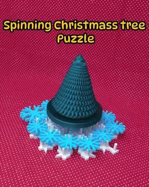Christmas tree snow flake gear puzzle