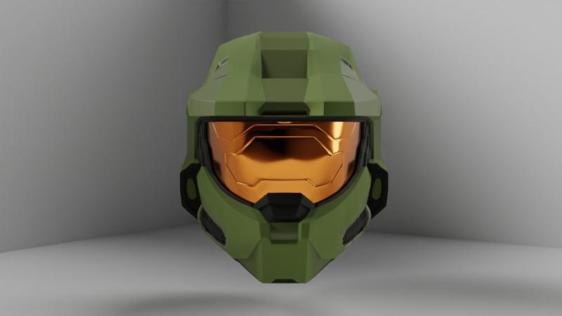 Halo Infinite Master Chief inspired high detail helmet