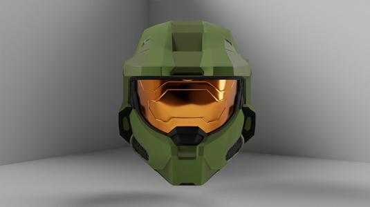 Halo Infinite Master Chief inspired high detail helmet