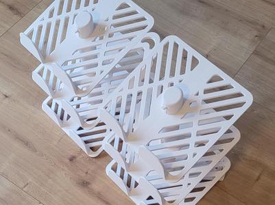 modular stackable shoe rack