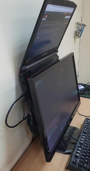 Laptop VESA mount shelf
