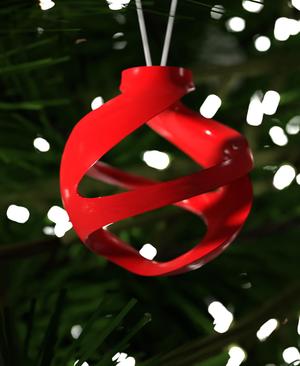Christmas Ornament Plushy Swirls 005