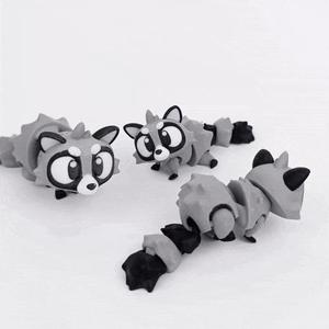 Flexi Raccoon Articulated, Print in Place
