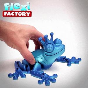 Flexi Print-in-Place Frog Prince and Princess Prusa and Bambu painted 3mf files now added!