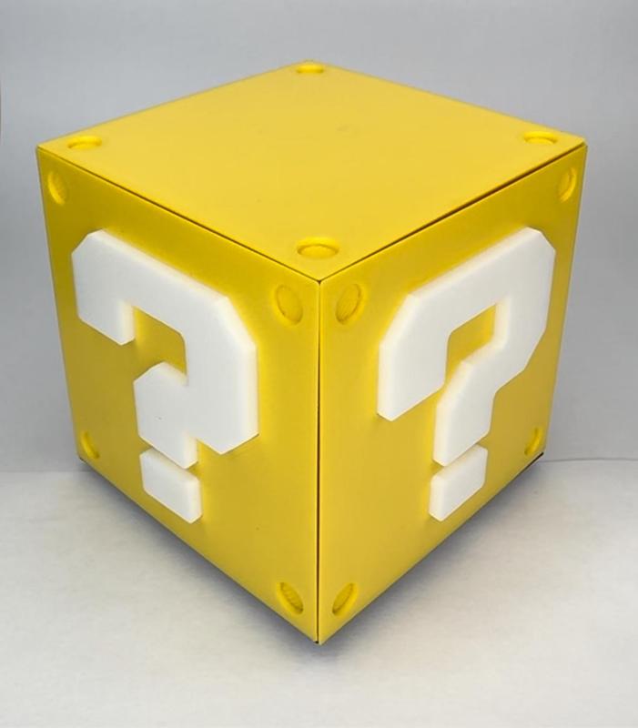 Mario Magnetic Spinning Question Mark Fidget Block
