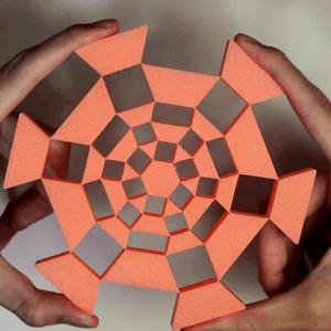 deployable hexagram (for flexible material)