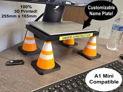 Under Construction Monitor Stand