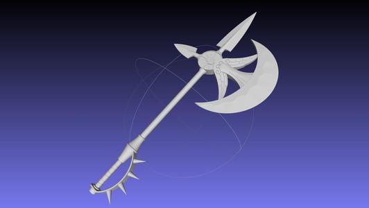 Seven Deadly Sins Escanor Axe Rhitta Printable Assembly