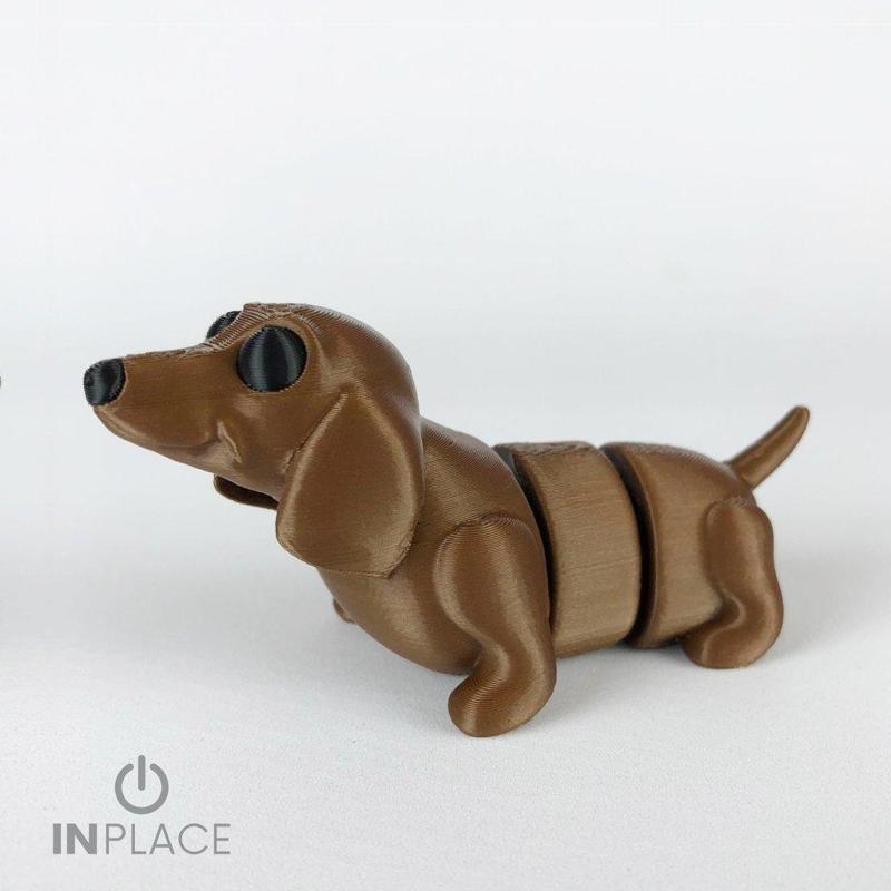 Cute Dachshund Articulated (dark eyes version)