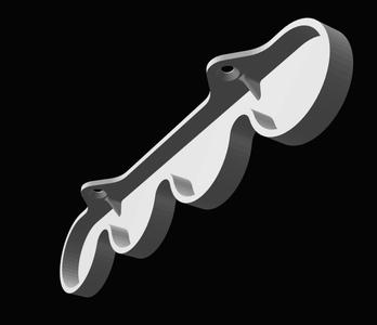 Fishing Rod Holder, High Speed Print, Vertical, Wall Mount