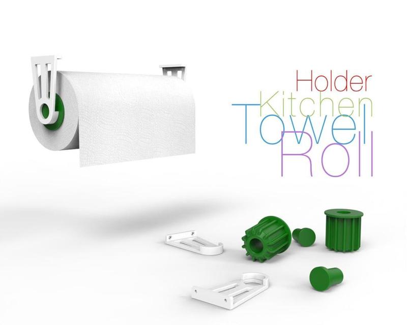 Kitchen towel roll holder