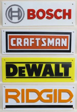 Tool Logos #1 (Ridgid, Craftsman, DeWalt & Bosch)   