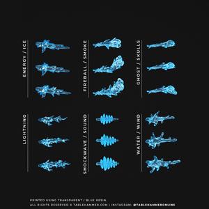 Magic effects full bundle (18 effects including fire, ice, lightning, death, shockwave)