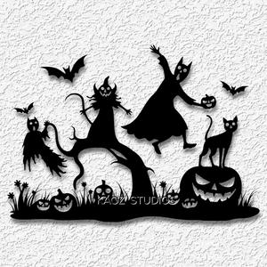 ghouls at play wall art halloween decorr