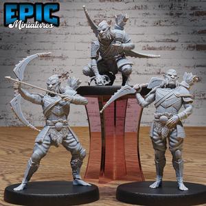 Hobgoblin Hunter Set / Giant Goblinoid Creature / Evil Goblin Tribe / Ogre Warrior / Orc Army Soldier / Siege Servan / Forest Fighter / Woodland Encounter
