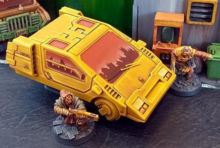 Cyberpunk Hover Cars – 28mm
