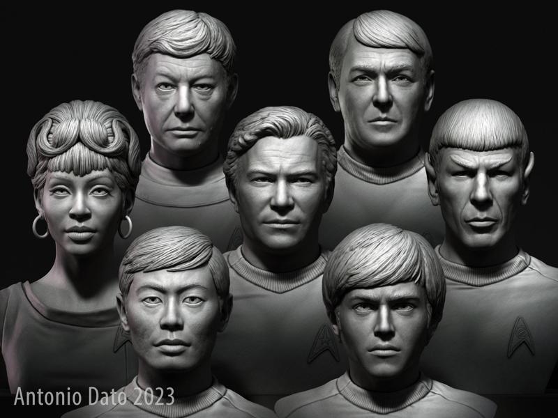 Star Trek TOS main crew collection