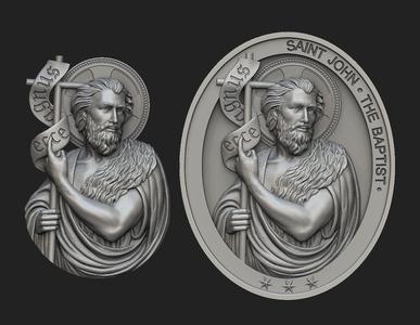 Saint John the Baptist Pendant and Medallion